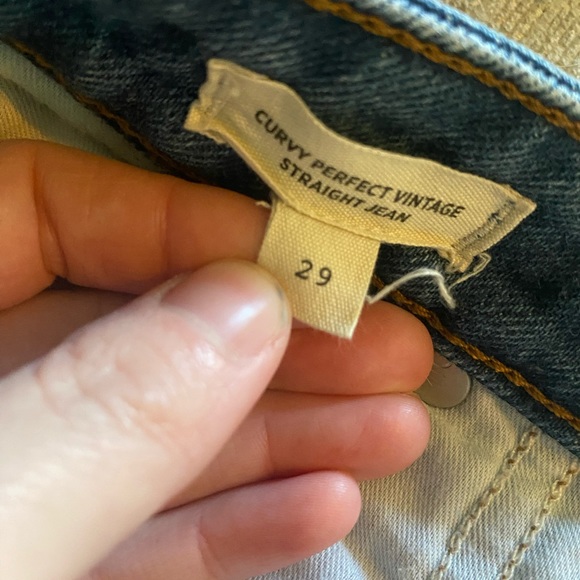 Madewell Curvy Perfect Vintage  Jeans size 29 - Picture 3 of 5